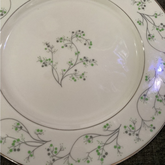 Vintage Haviland Greenbrier New York Porcelain Dinner Plate w/ Platinum Rim - Picture 6 of 6